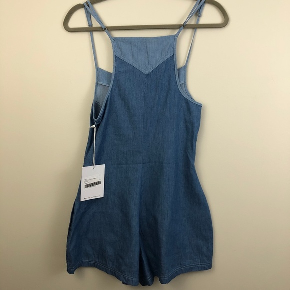 NWT One Teaspoon Smoky Chambray Romper XS 0475 - Picture 6 of 7